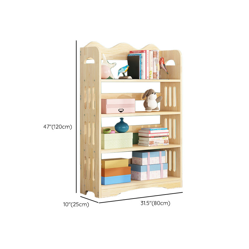 Open Back Standard Bookshelf Wooden Contemporary Bookcase with Shelves Clearhalo 'Bookcases' 'furn' 'furn_bookcases' 'Furniture' 'Office Furniture' 7550569