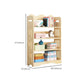 Open Back Standard Bookshelf Wooden Contemporary Bookcase with Shelves Clearhalo 'Bookcases' 'furn' 'furn_bookcases' 'Furniture' 'Office Furniture' 7550570