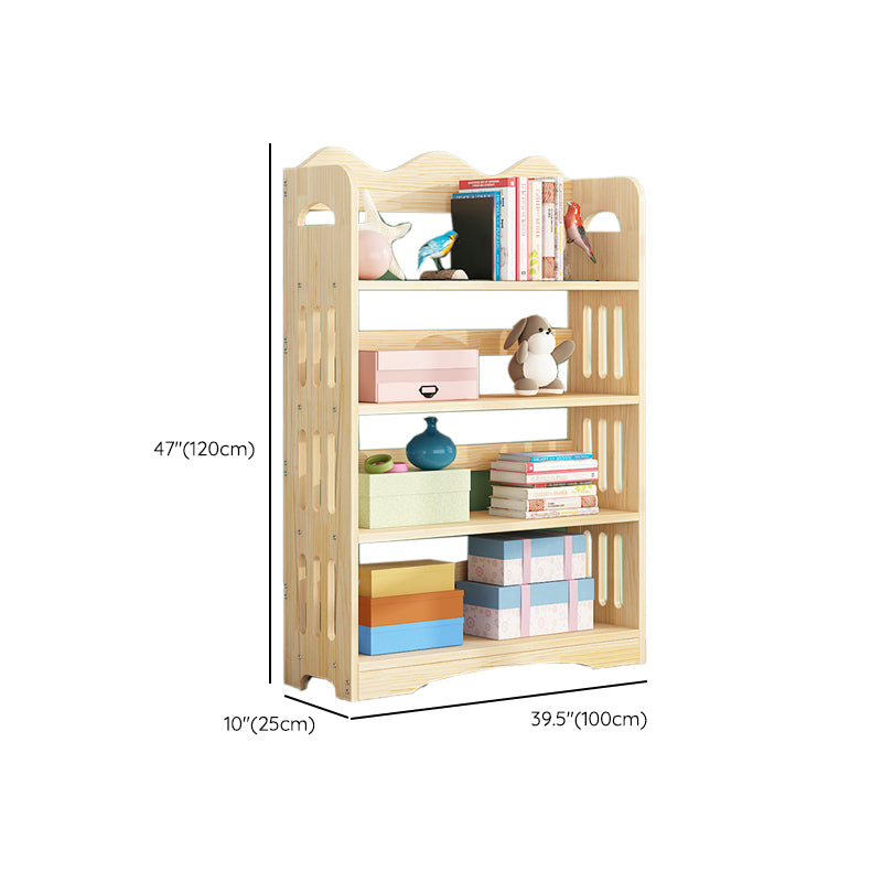 Open Back Standard Bookshelf Wooden Contemporary Bookcase with Shelves Clearhalo 'Bookcases' 'furn' 'furn_bookcases' 'Furniture' 'Office Furniture' 7550570
