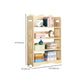 Open Back Standard Bookshelf Wooden Contemporary Bookcase with Shelves Clearhalo 'Bookcases' 'furn' 'furn_bookcases' 'Furniture' 'Office Furniture' 7550571