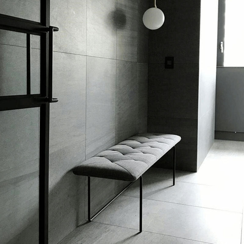 Rectangle Seating Bench Cushioned Backless Entryway and Bedroom Bench 39.5"L x 14"W x 18"H Clearhalo 'Benches' 'Chairs & Seating' 'furn' 'furn_benches' 'Furniture' 'Living Room Furniture' 7550579