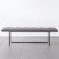 Rectangle Seating Bench Cushioned Backless Entryway and Bedroom Bench 59"L x 14"W x 18"H Clearhalo 'Benches' 'Chairs & Seating' 'furn' 'furn_benches' 'Furniture' 'Living Room Furniture' 7550580