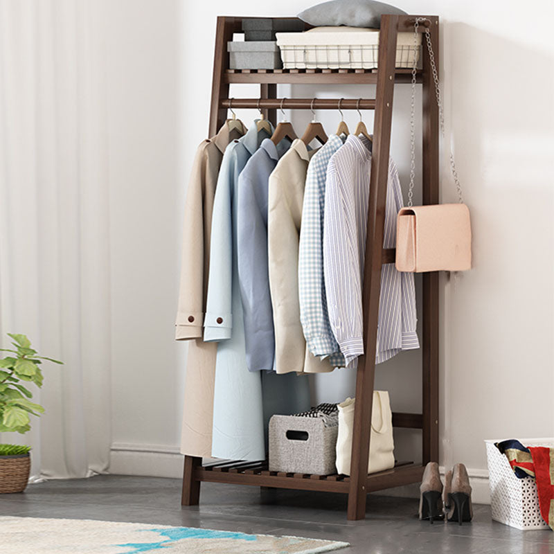 Woonkamer Autekast Rek Wood 56,69 inch Hall Tree Trapezoid Vorm Entryway Kit