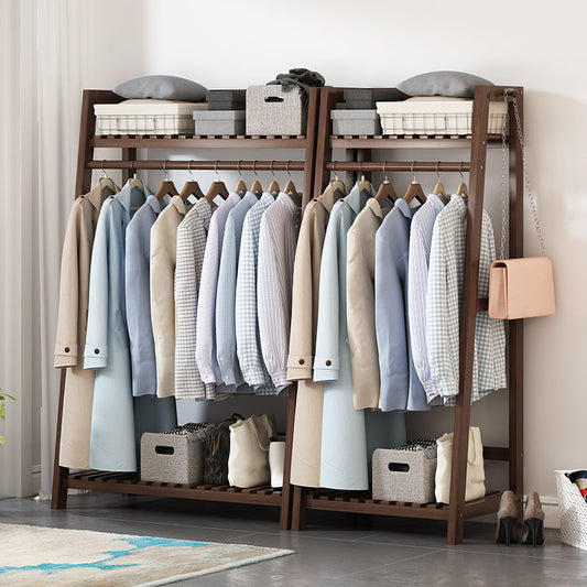 Living Rack Rack legno da 56,69 pollici Kit di ingresso a forma di trapezoide