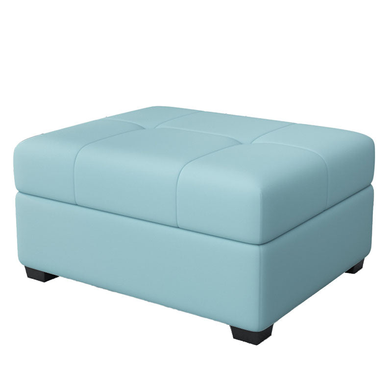 Modern Storage Ottomans Rectangle Leather Storage Ottomans with Legs Clearhalo 'furn' 'furn_ottomans_poufs' 'Furniture' 'Living Room Furniture' 'Ottomans & Poufs' 'ottomans_poufs' 7550709