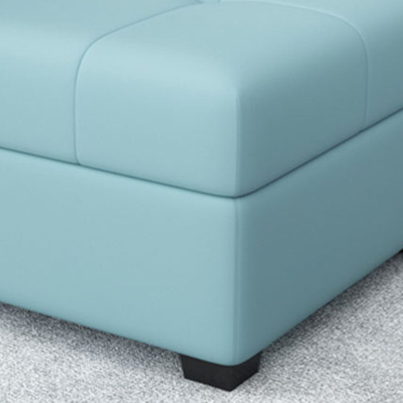 Modern Storage Ottomans Rectangle Leather Storage Ottomans with Legs Clearhalo 'furn' 'furn_ottomans_poufs' 'Furniture' 'Living Room Furniture' 'Ottomans & Poufs' 'ottomans_poufs' 7550713