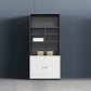 Contemporary Vertical File Cabinet Wooden Frame Storage File Cabinet 31"L x 16"W x 79"H White Double Sided Doors Clearhalo 'Filing Cabinets' 'filling_cabinets' 'furn' 'furn_filling_cabinets' 'Furniture' 'Office Furniture' 7550772