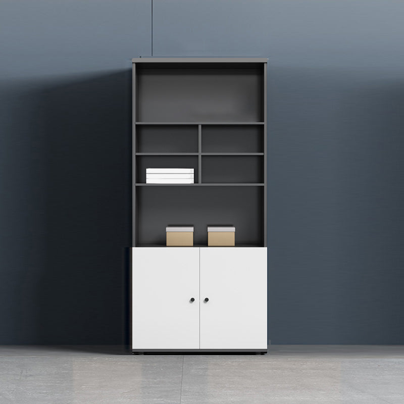 Contemporary Vertical File Cabinet Wooden Frame Storage File Cabinet 31"L x 16"W x 79"H White Double Sided Doors Clearhalo 'Filing Cabinets' 'filling_cabinets' 'furn' 'furn_filling_cabinets' 'Furniture' 'Office Furniture' 7550772