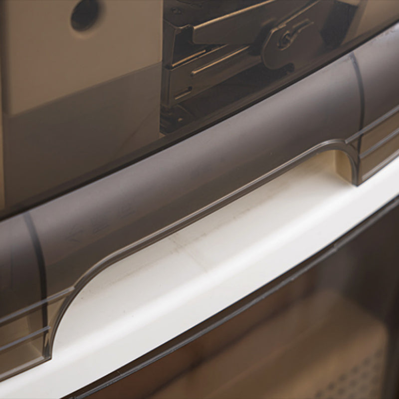 Gabinetto di plastica del file di plastica trasparente verticale