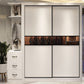 Modern Wooden Wardrobe Closet Bedroom Sliding Doors Storage Armoire
