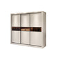 Modern Wooden Wardrobe Closet Bedroom Sliding Doors Storage Armoire