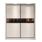 Modern Wooden Wardrobe Closet Bedroom Sliding Doors Storage Armoire