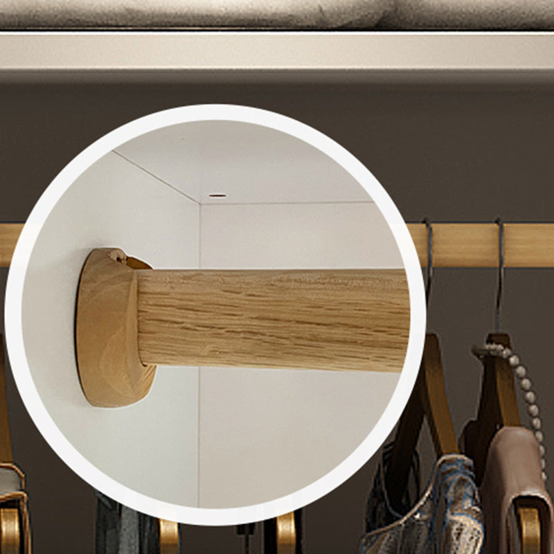 Modern Wooden Wardrobe Closet Bedroom Sliding Doors Storage Armoire