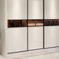 Modern Wooden Wardrobe Closet Bedroom Sliding Doors Storage Armoire