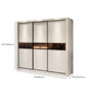 Modern Wooden Wardrobe Closet Bedroom Sliding Doors Storage Armoire