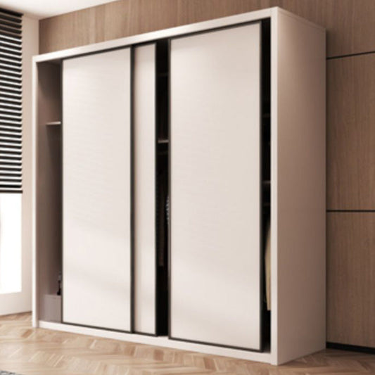 Gabinete de almacenamiento de madera de dormitorio Armoire de estilo moderno con varilla de ropa