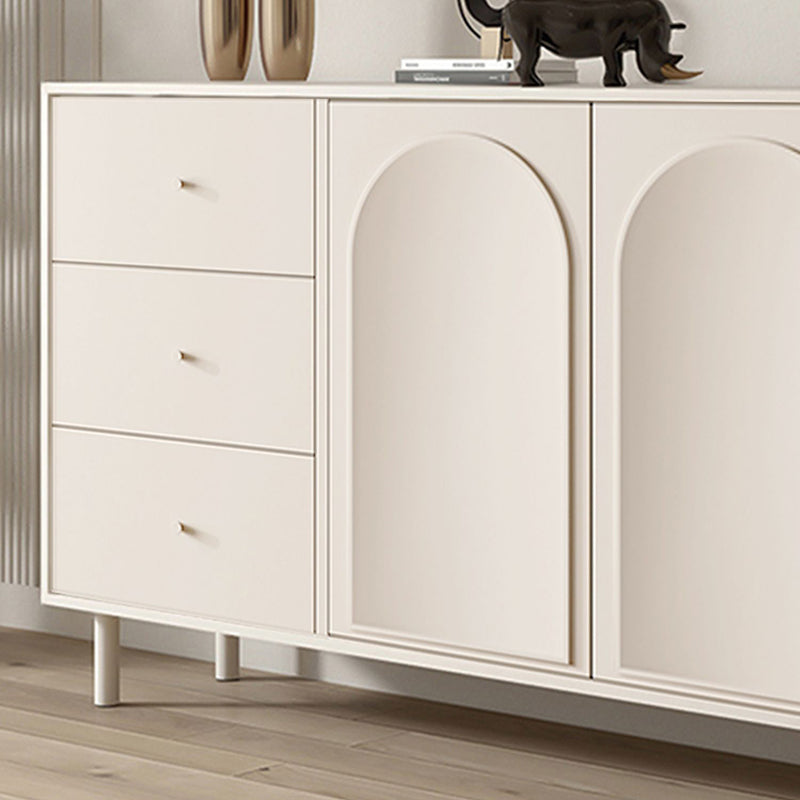 リビングルーム用のドア付きモダンなダイニングサーバーエンジニアリングウッドビュッフェサーバー