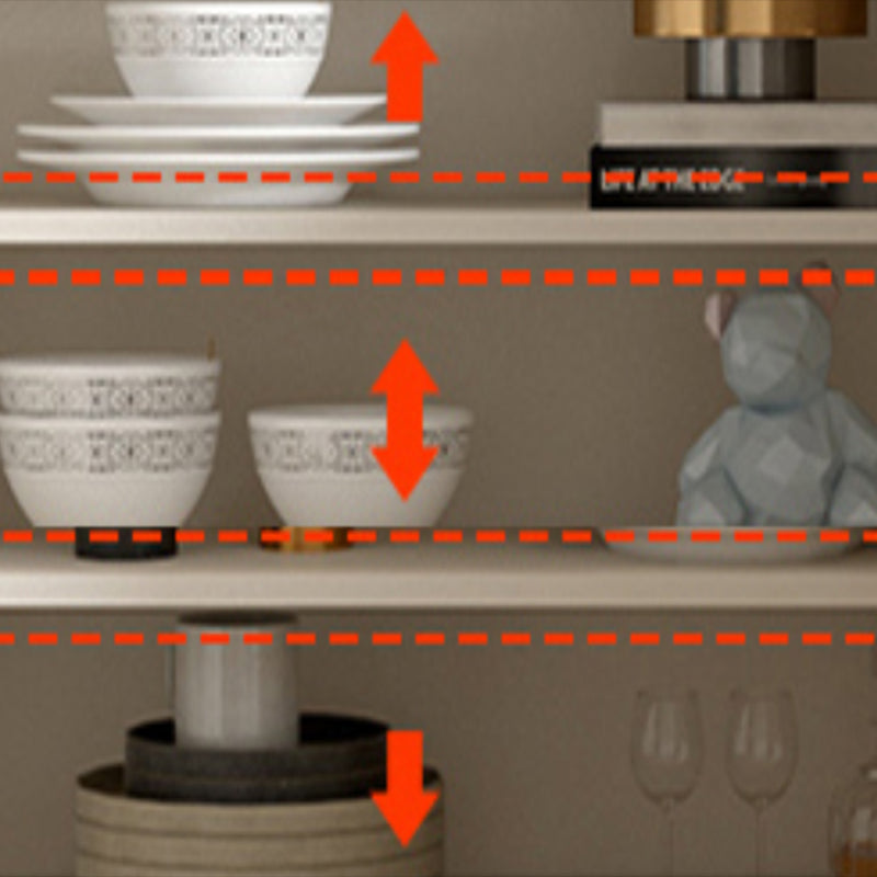 リビングルーム用のドア付きモダンなダイニングサーバーエンジニアリングウッドビュッフェサーバー