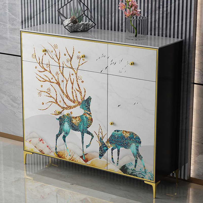 Glam Sideboard Cabinet Stone Sideboard with Drawers for Living Room Clearhalo 'buffet_sideboard' 'Buffets & Sideboards' 'furn' 'furn_buffet_sideboard' 'Furniture' 'Kitchen & Dining Furniture' 7551747