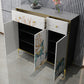 Glam Sideboard Cabinet Stone Sideboard with Drawers for Living Room Clearhalo 'buffet_sideboard' 'Buffets & Sideboards' 'furn' 'furn_buffet_sideboard' 'Furniture' 'Kitchen & Dining Furniture' 7551748