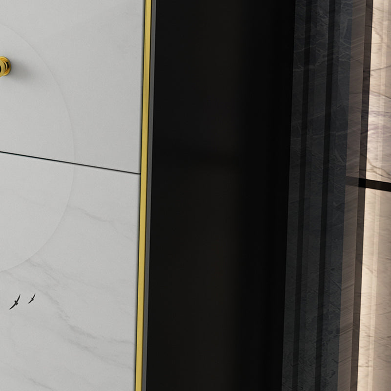 Glam Sideboard Cabinet Stone Sideboard with Drawers for Living Room Clearhalo 'buffet_sideboard' 'Buffets & Sideboards' 'furn' 'furn_buffet_sideboard' 'Furniture' 'Kitchen & Dining Furniture' 7551752