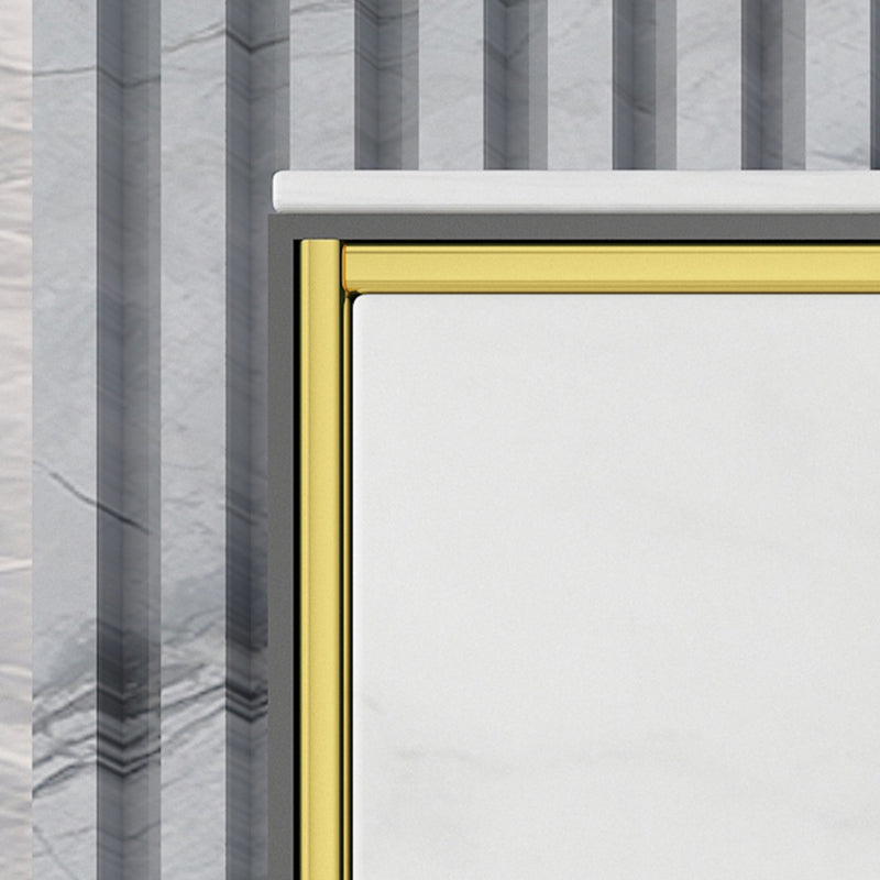 Glam Sideboard Cabinet Stone Sideboard with Drawers for Living Room Clearhalo 'buffet_sideboard' 'Buffets & Sideboards' 'furn' 'furn_buffet_sideboard' 'Furniture' 'Kitchen & Dining Furniture' 7551753