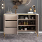 Tavolo da tavolo da tavolo a buffet glam tavolo da sideboard con cassetti per soggiorno