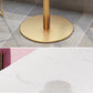 Faux Marble Bar Dining Table Geometric Bar Table for Cafe And Breakroom
