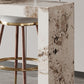 Moderner Bar-Esstisch, rechteckiger Stein-Bartisch für das Wohnzimmer