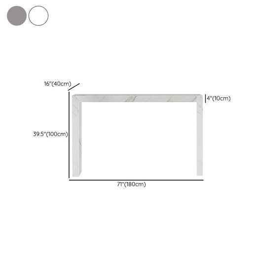 Mesa de comedor moderna Mesa de bar rectangular de piedra para sala de estar