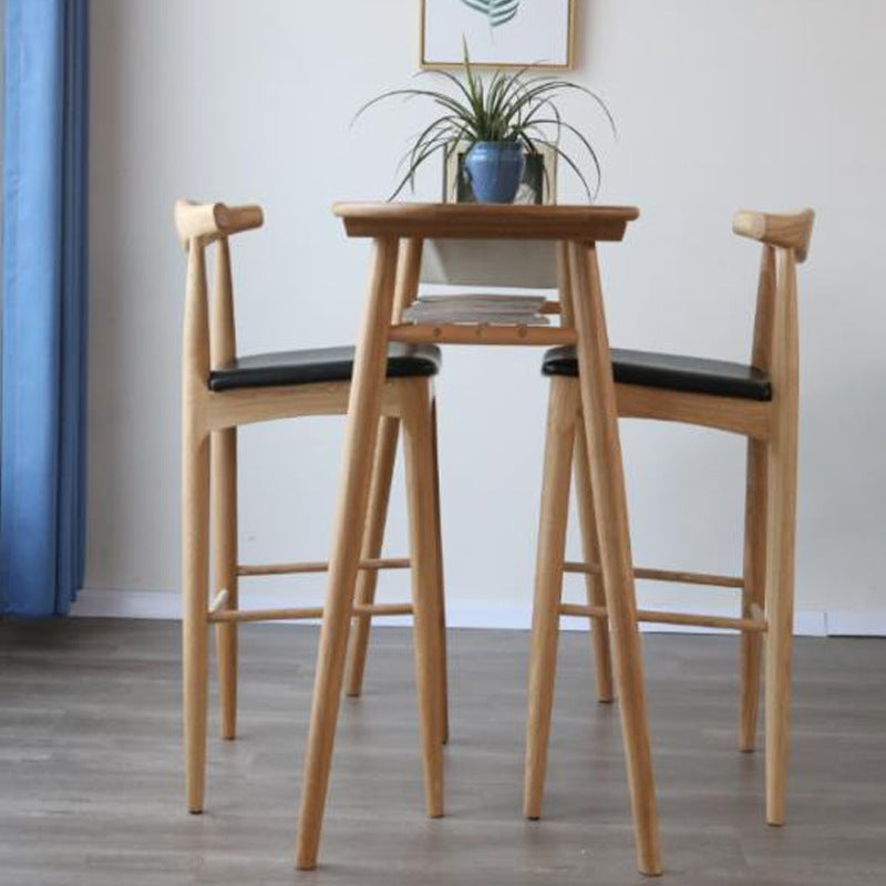 Solid Wood Pub Height Dining Table Contemporary Counter Height Table