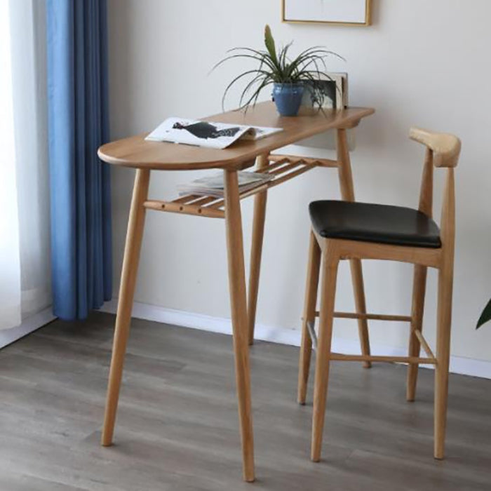 Solid Wood Pub Height Dining Table Contemporary Counter Height Table