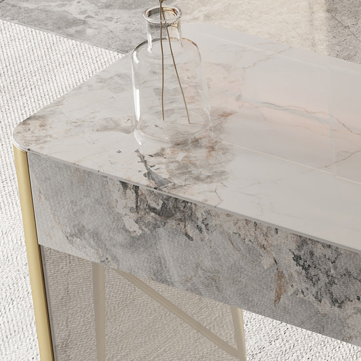 Glam Style Stone Bar Dining Table Rectangle Bar Table for Living Room Clearhalo 'Bar Furniture' 'Bar Tables' 'bar_tables' 'furn' 'furn_bar_tables' 'Furniture' 'Kitchen & Dining Furniture' 7552048