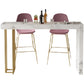 Glam Style Stone Bar Dining Table Rectangle Bar Table for Indoor Clearhalo 'Bar Furniture' 'Bar Tables' 'bar_tables' 'furn' 'furn_bar_tables' 'Furniture' 'Kitchen & Dining Furniture' 7552074