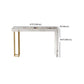 Glam Style Stone Bar Dining Table Rectangle Bar Table for Indoor Clearhalo 'Bar Furniture' 'Bar Tables' 'bar_tables' 'furn' 'furn_bar_tables' 'Furniture' 'Kitchen & Dining Furniture' 7552078