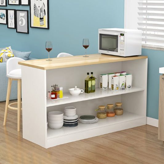 Moderne binnenbarkruktafel Faux houten rechthoekige aanrechttafel