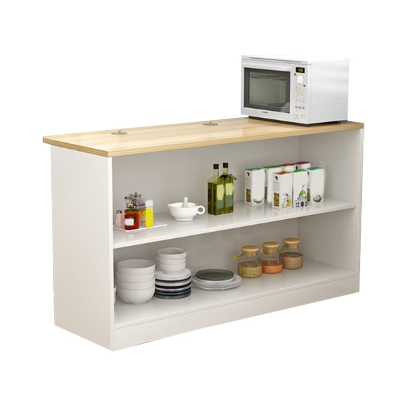 Modern Indoor Bar Stool Table Faux Wood Rectangle Counter Table 24"L x 16"W x 39"H Natural White Without Chairs Clearhalo 'Bar Furniture' 'Bar Tables' 'bar_tables' 'furn' 'furn_bar_tables' 'Furniture' 'Kitchen & Dining Furniture' 7552130