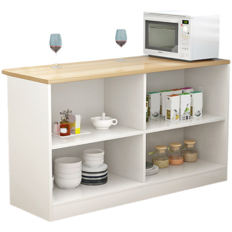 Modern Indoor Bar Stool Table Faux Wood Rectangle Counter Table Natural White Without Chairs Clearhalo 'Bar Furniture' 'Bar Tables' 'bar_tables' 'furn' 'furn_bar_tables' 'Furniture' 'Kitchen & Dining Furniture' 7552134