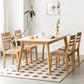 Modern Style Dinette Set 1/5 Pcs Rectangle Solid Wood Dinette Table with Dining Chair Table & Chair(s) 5 Piece Set Clearhalo 'Dining Room Sets' 'Dining Tables & Seating' 'dining_room_set' 'furn' 'furn_dining_room_set' 'Furniture' 'Kitchen & Dining Furniture' 7552147