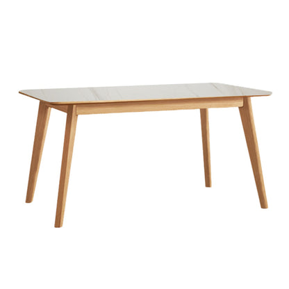 Modern Style Dinette Set 1/5 Pcs Rectangle Solid Wood Dinette Table with Dining Chair Table 1 Piece Clearhalo 'Dining Room Sets' 'Dining Tables & Seating' 'dining_room_set' 'furn' 'furn_dining_room_set' 'Furniture' 'Kitchen & Dining Furniture' 7552150