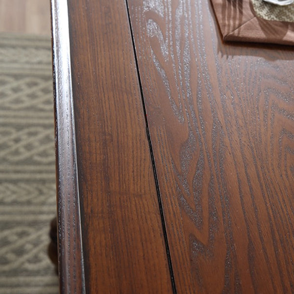 7 -teilige Esstisch Sets Rechteck mit Massivholz Esszimmer Möbelset Set