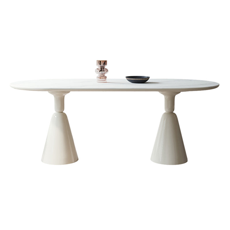 Oval 1/2/4/5/6/7 Piece e set di set di set da pranzo bianco