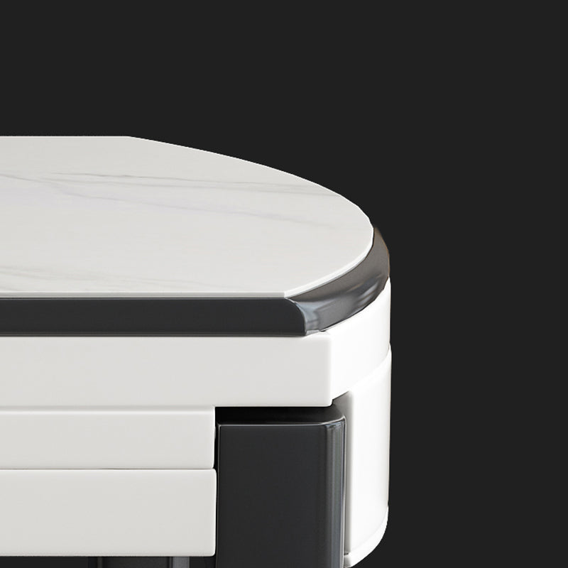 モダンなスタイルの家具1/7/ PCSラウンドストーンダイナーテーブルアームレスチェア