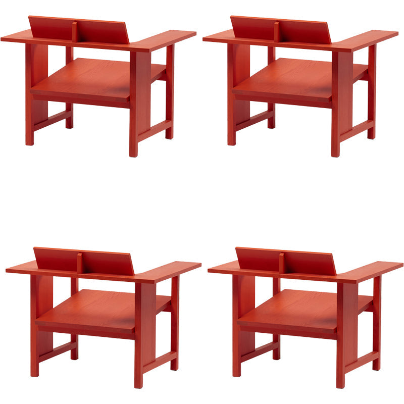 Modern Simple Arm stoel Solid Wood Frame Gueststoel voor eetkamer