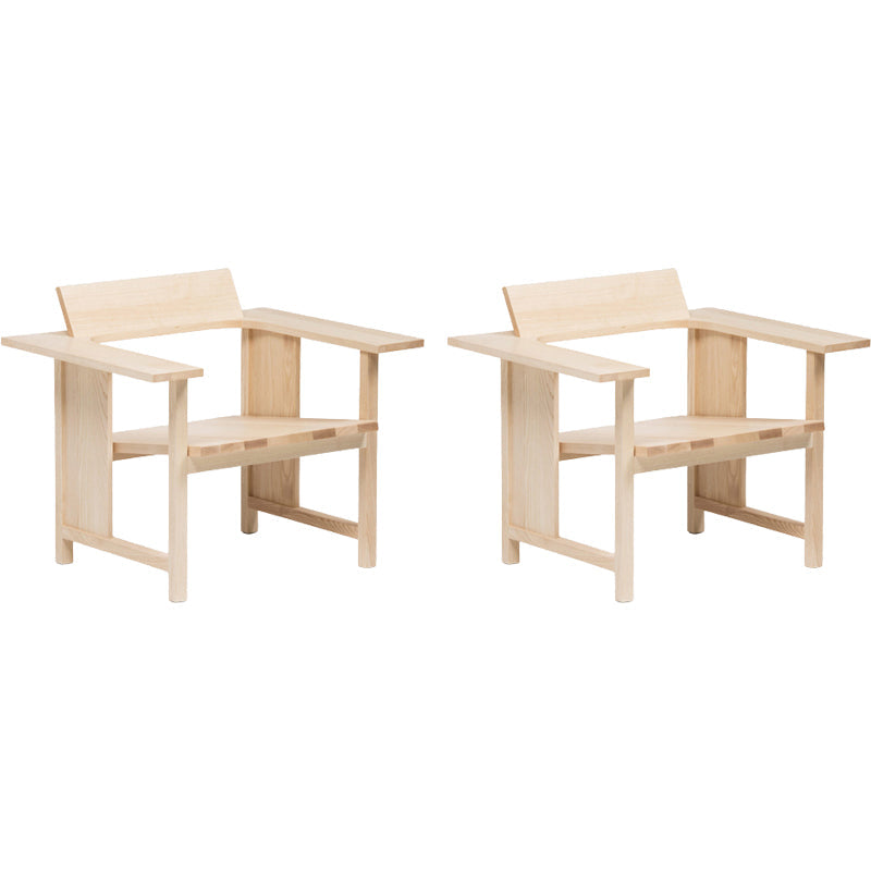 Modern Simple Arm stoel Solid Wood Frame Gueststoel voor eetkamer