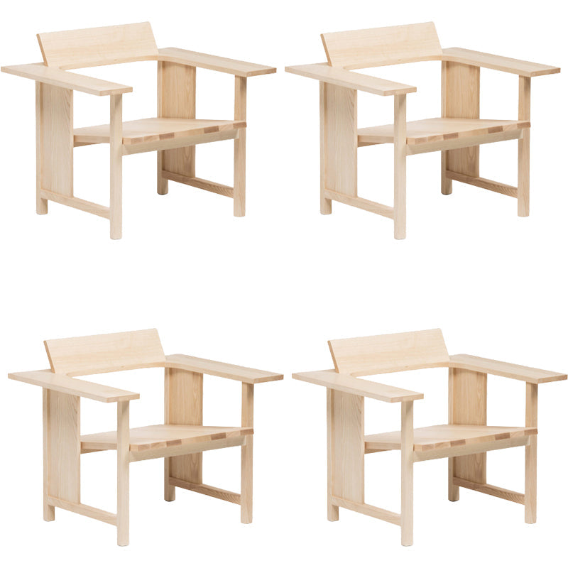 Modern Simple Arm stoel Solid Wood Frame Gueststoel voor eetkamer