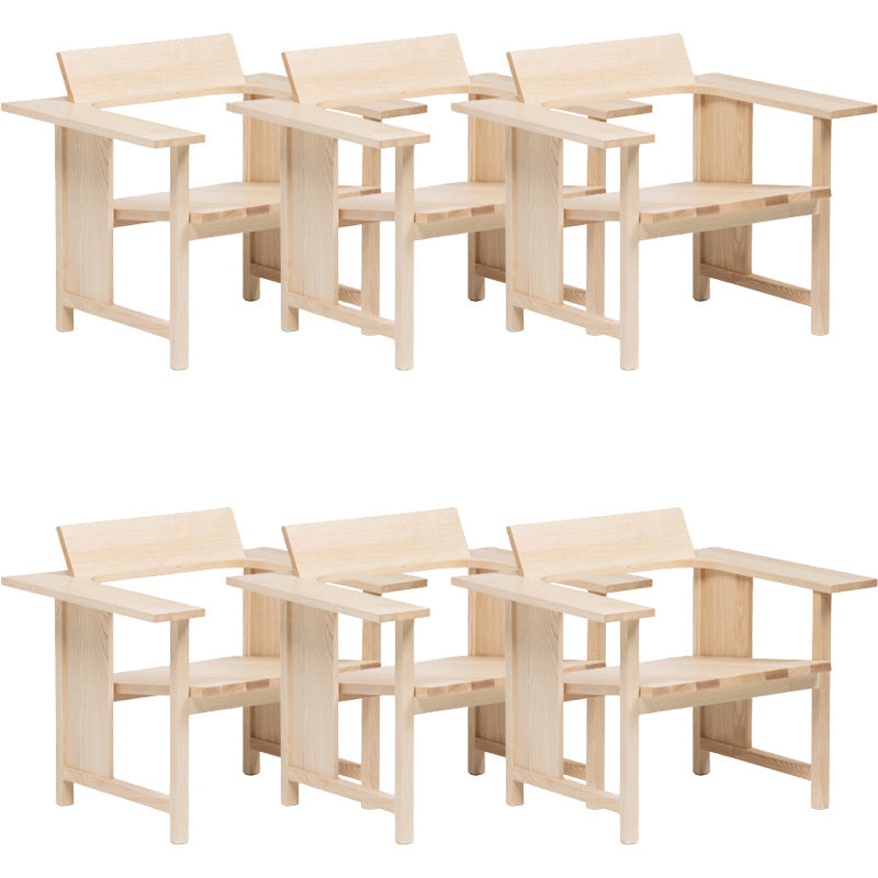 Modern Simple Arm stoel Solid Wood Frame Gueststoel voor eetkamer