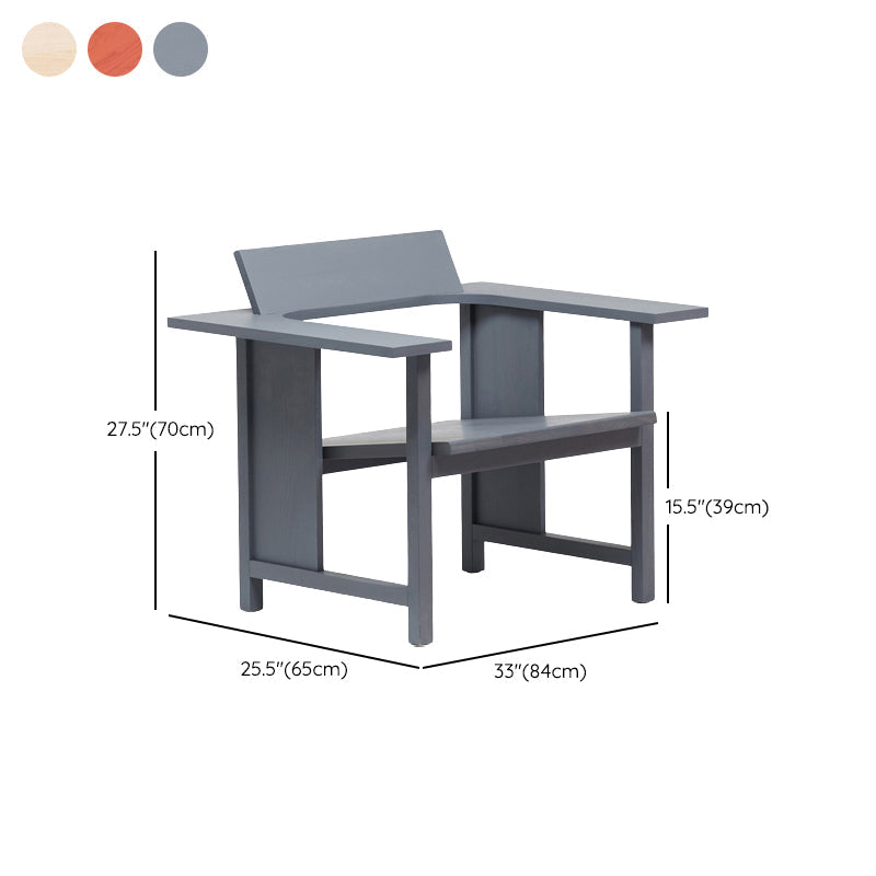 Modern Simple Arm stoel Solid Wood Frame Gueststoel voor eetkamer