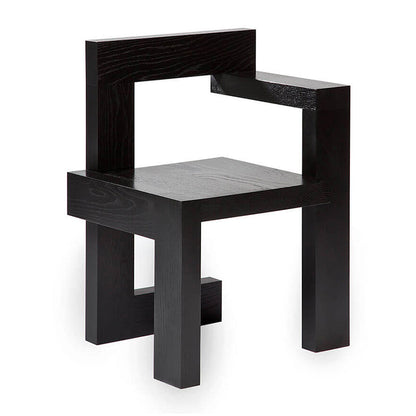 Moderner Armstuhl Holz offener Essakzent -Stuhl für Zuhause