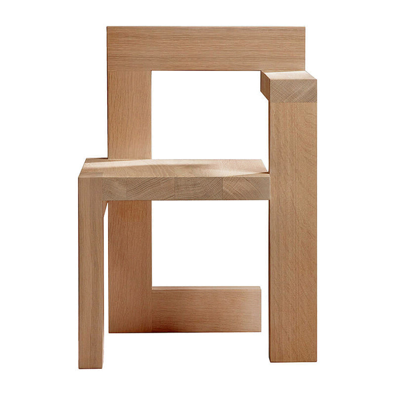 Moderner Armstuhl Holz offener Essakzent -Stuhl für Zuhause